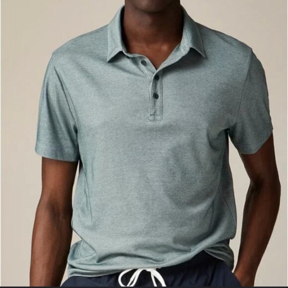 J. Crew Other - J. Crew Men's Coolmax Polo in Heathered Green spf